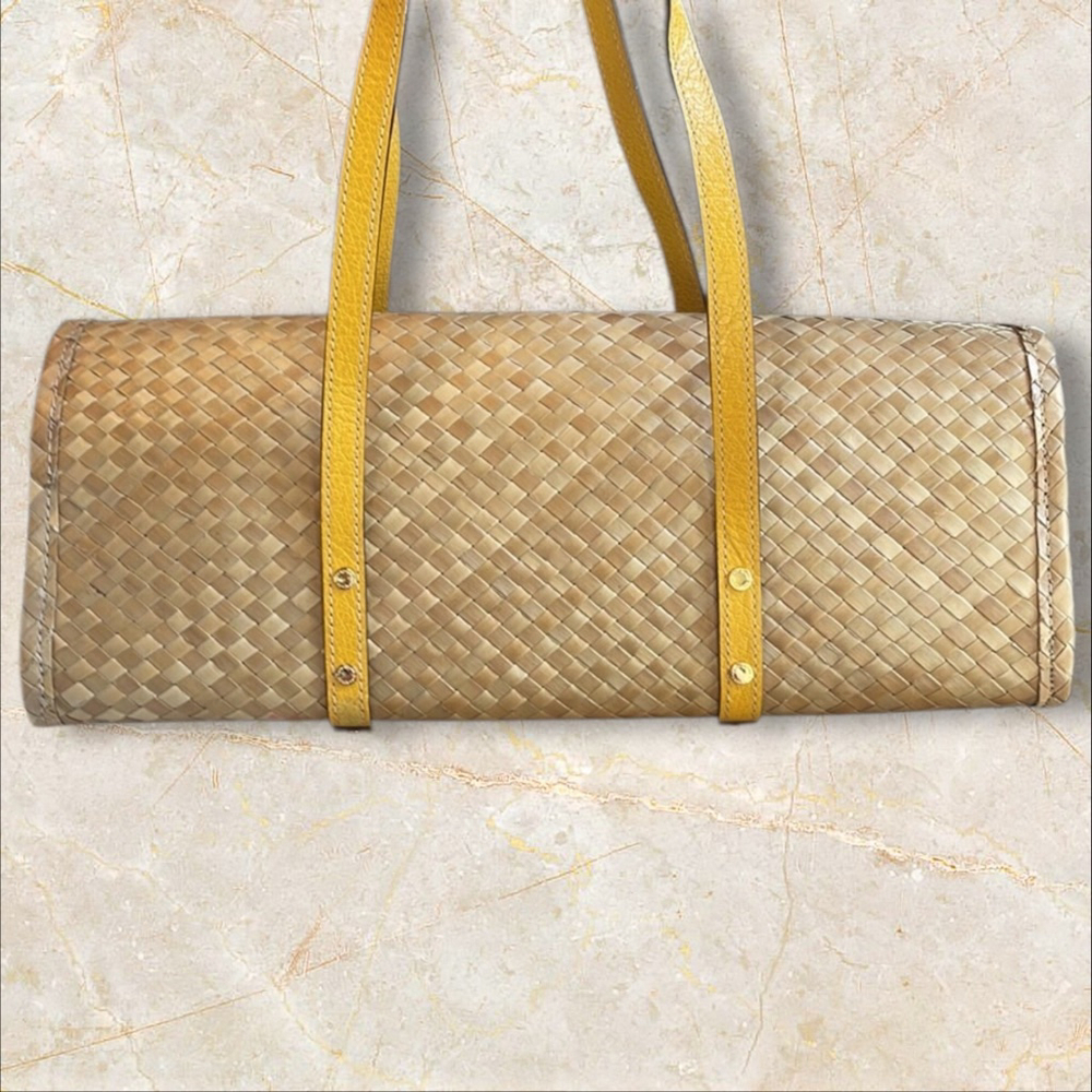 Kate Spade New York Beige Woven Straw Shoulder Bag - Picture 3 of 7